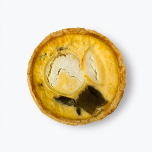 Quiche individuelle chèvre poireaux