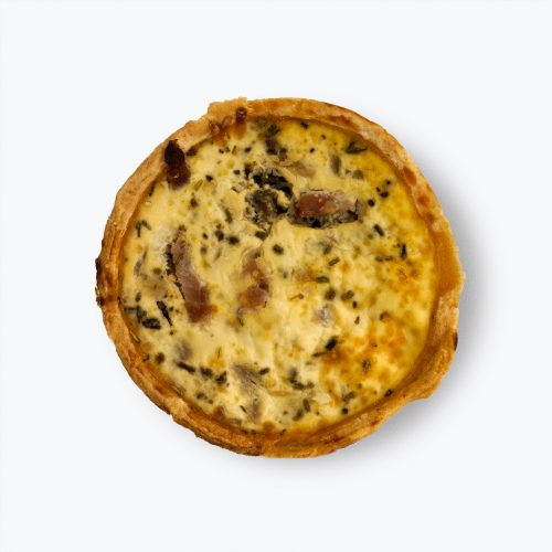 Quiche individuelle saumon épinards